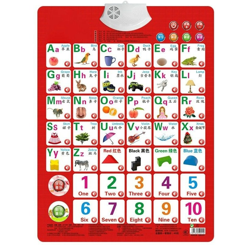 Kids Education Charts - Impara i numeri Libro di carte