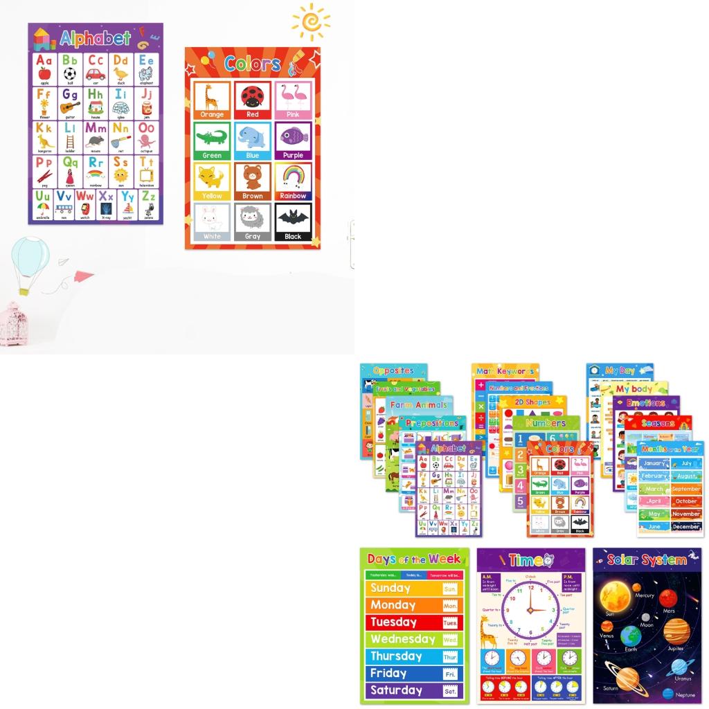 Kids Education Charts - Grafici colorati per l'apprendimento degli animali
