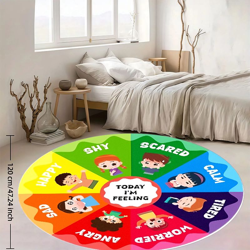 Tappeto rotondo in flanella co - Kids Education Charts recensione e prezzo