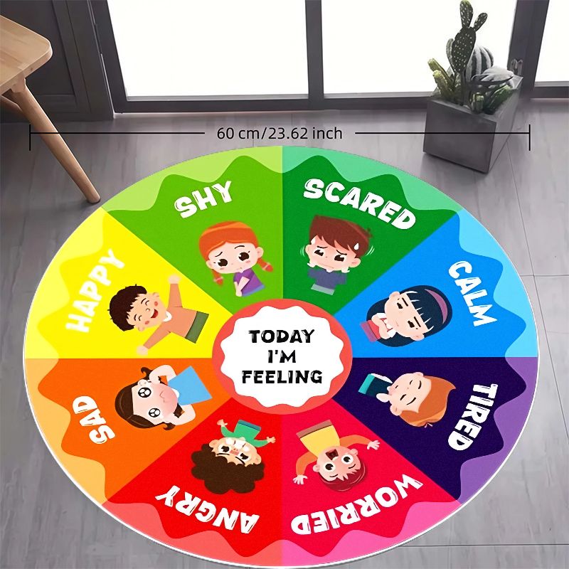 Tappeto rotondo in flanella co - Kids Education Charts recensione e prezzo