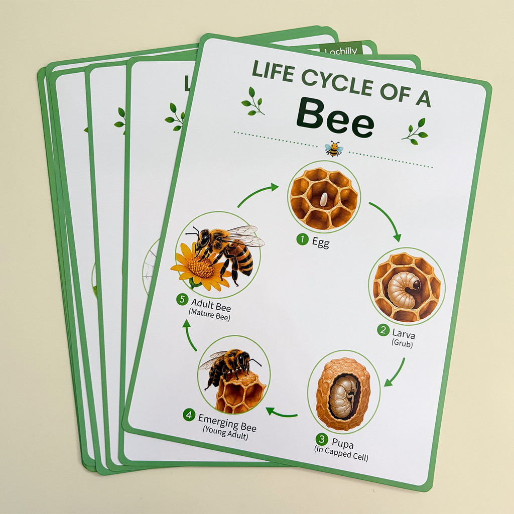 8 Poster Educativi sul Ciclo d - Kids Educational Poster recensione e prezzo