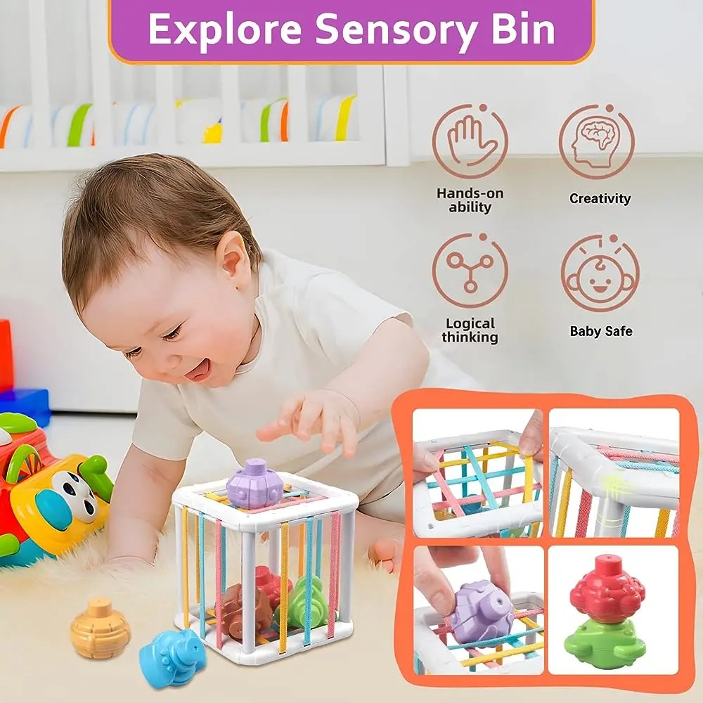 Cubo Montessori Arcobaleno Col - Kids Education Toy recensione e prezzo