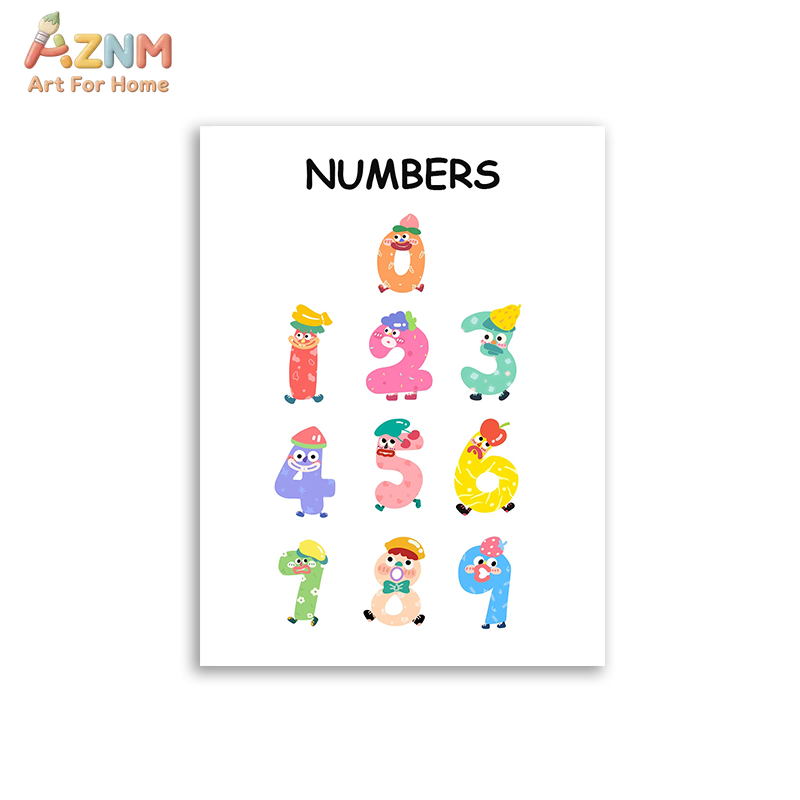 AZNM Quadro educativo con alfa - Kids Educational Poster recensione e prezzo