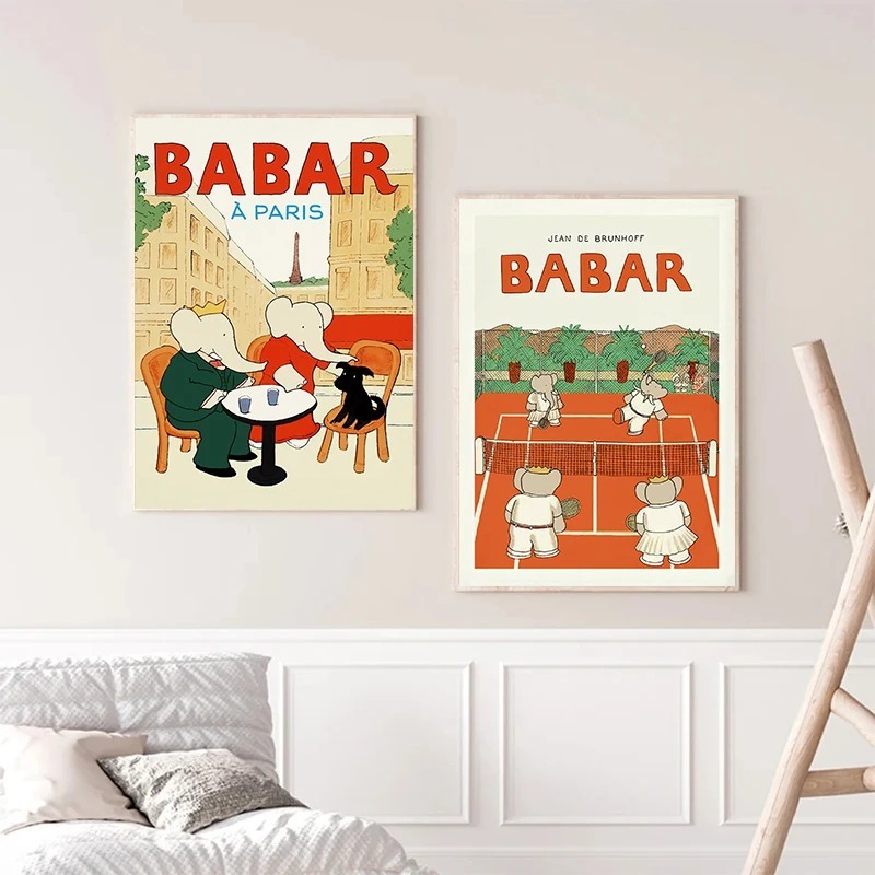 Elefante Babar Francia Fiabe P - Kids Educational Poster recensione e prezzo