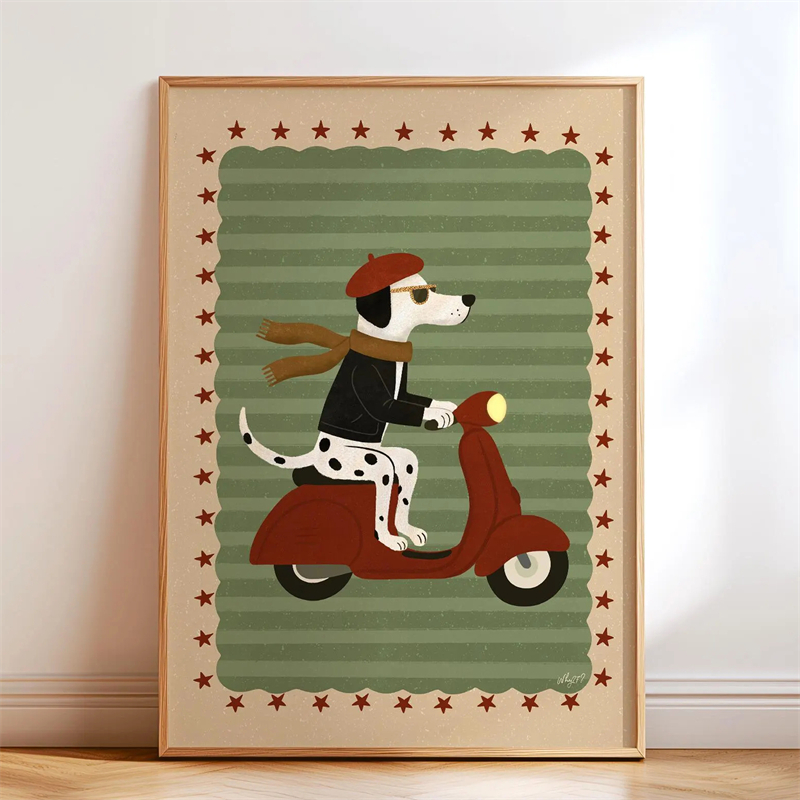 Poster su Tela con Cane Dachsh - Kids Educational Poster recensione e prezzo