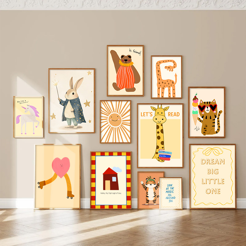 Poster per bambini in stile no - Kids Educational Poster recensione e prezzo