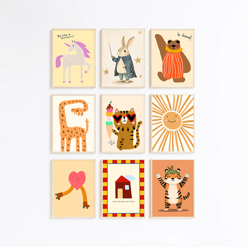 Poster per bambini in stile no - Kids Educational Poster recensione e prezzo